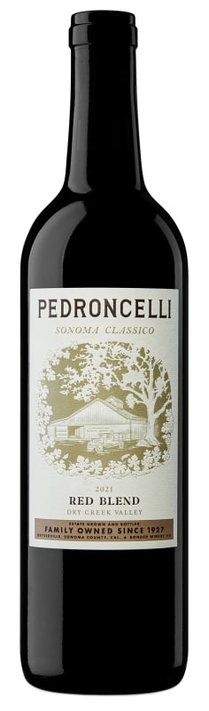 Pedroncelli Sonoma Classico Red Blend 2021 Front Bottle Shot
