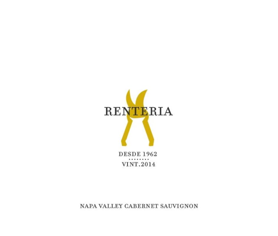 Renteria Wines Napa Valley Cabernet Sauvignon 2014 Front Label