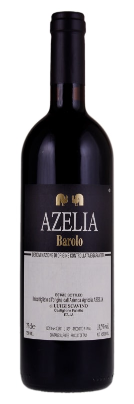 Azelia Barolo 2016 Front Bottle Shot