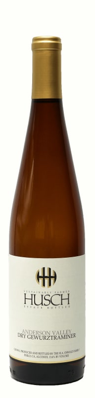 Husch Dry Gewurztraminer 2019 Front Bottle Shot
