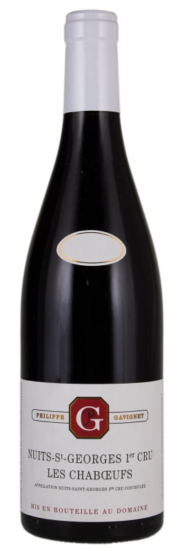 Philippe Gavignet Nuits-St-Georges Les Chaboeufs 2005 Front Bottle Shot