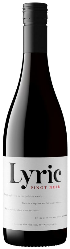 Lyric Pinot Noir 2024 Front Bottle Shot