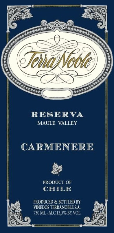 Terra Noble Reserva Carmenere 2005 Front Label