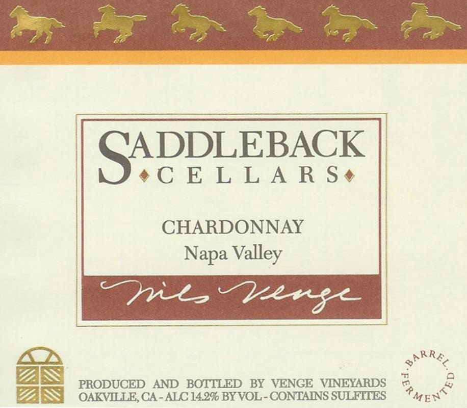Saddleback Chardonnay 2007 Front Label