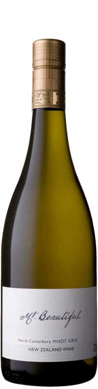 Mt. Beautiful Pinot Gris 2017 Front Bottle Shot