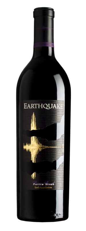 Michael David Winery Earthquake Petite Sirah 2016 Front Bottle Shot