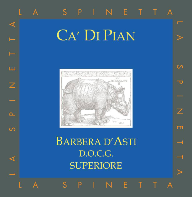 La Spinetta Barbera d'Asti Ca Di Pian (375ML half-bottle) 2020 Front Label
