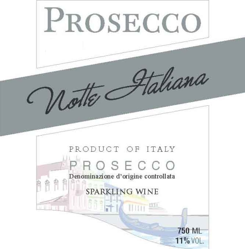Notte Italiana Prosecco 2016 Front Label