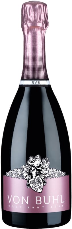 Von Buhl Pfalz Rose Brut Sekt 2016 Front Bottle Shot