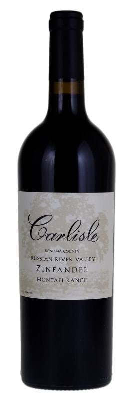 Carlisle Montafi Ranch Zinfandel 2018 Front Bottle Shot