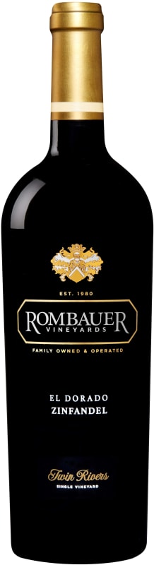 Rombauer El Dorado Twin Rivers Zinfandel 2020 Front Bottle Shot