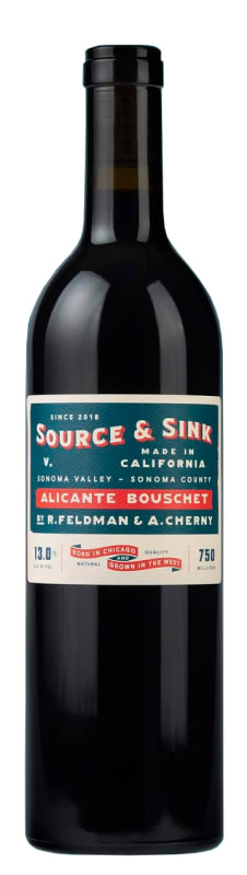 Source & Sink Alicante Bouschet 2019 Front Bottle Shot