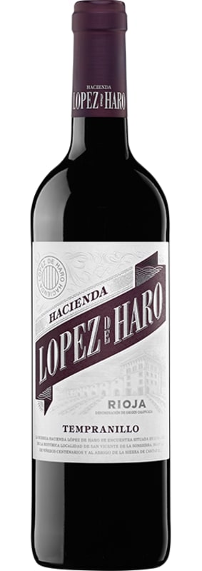 Hacienda Lopez de Haro Tempranillo 2024 Front Bottle Shot