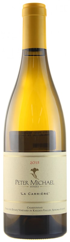 Peter Michael La Carriere Chardonnay (scuffed label) 2015 Front Bottle Shot