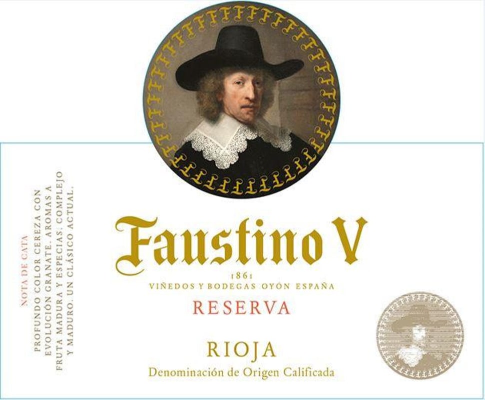 Faustino V Reserva 2012 Front Label