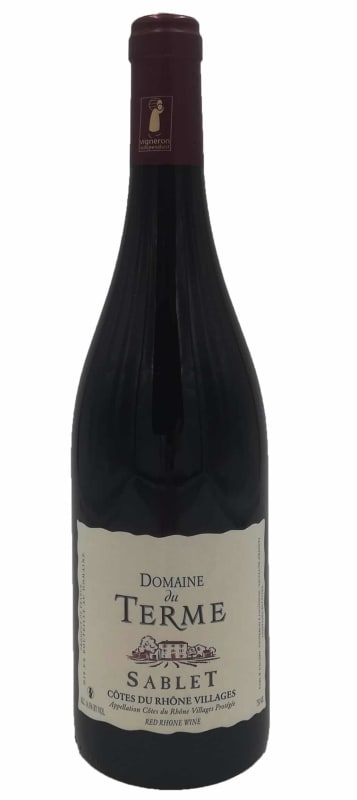 Domaine du Terme Cotes du Rhone Villages Sablet 2018 Front Bottle Shot