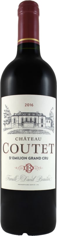 Chateau Coutet St. Emilion 2016 Front Bottle Shot