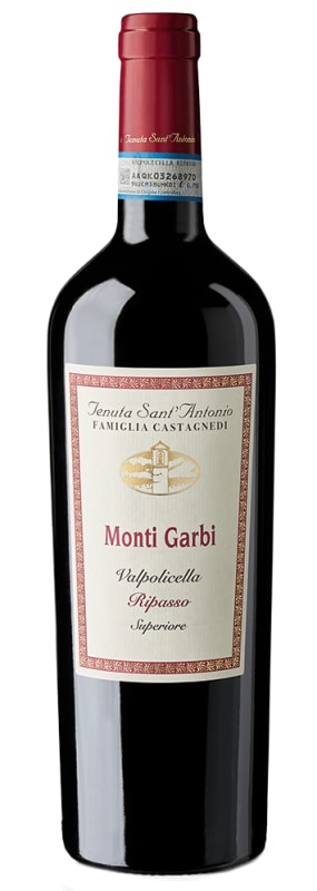 Tenuta Sant'Antonio Valpolicella Superiore Ripasso Monti Garbi 2021 Front Bottle Shot