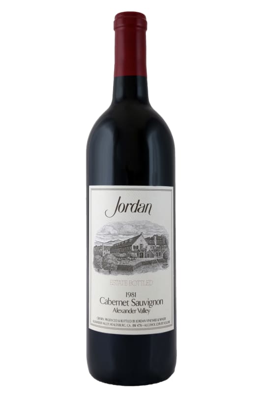 Jordan Cabernet Sauvignon 1981 Front Bottle Shot