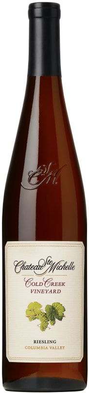 Chateau Ste. Michelle Cold Creek Vineyard Riesling 2016 Front Bottle Shot
