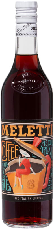 Meletti Coffee Liqueur Front Bottle Shot