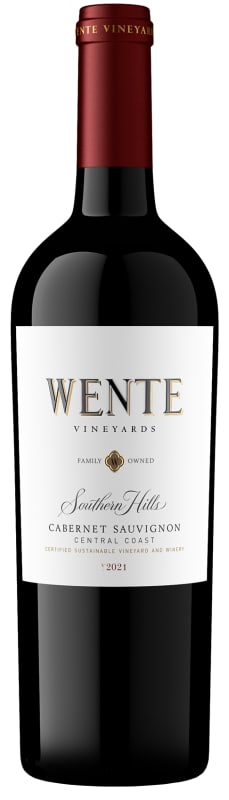 Wente Southern Hills Cabernet Sauvignon 2021 Front Bottle Shot