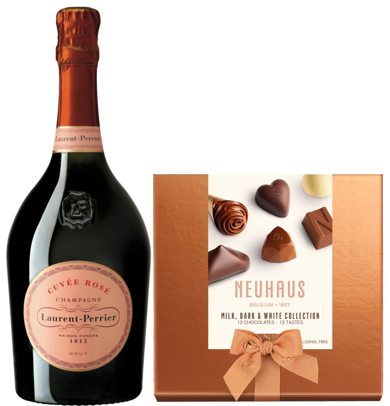 Laurent-Perrier Cuvee Rose & Neuhaus Chocolates Gift Set Gift Product Image