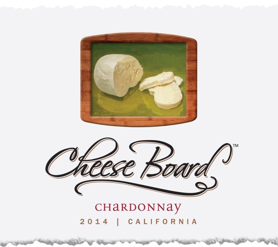 Cheese Board Chardonnay 2014 Front Label