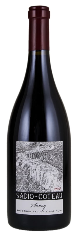 Radio-Coteau Savoy Vineyard Pinot Noir 2012 Front Bottle Shot