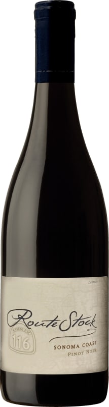 RouteStock Route 116 Sonoma Coast Pinot Noir 2017 Front Bottle Shot