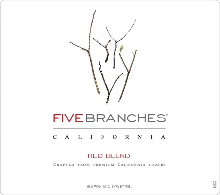 Five Branches Red Blend Front Label