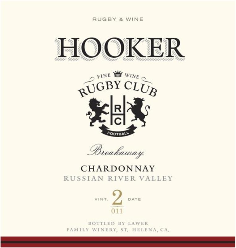 Lawer Family Wines Hooker Rug Club Breakaway Chardonnay 2011 Front Label