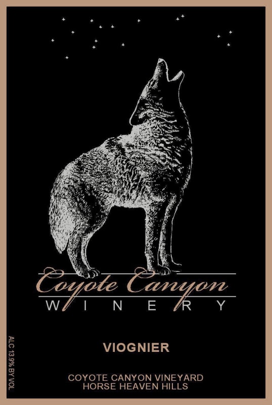 Coyote Canyon Winery and Lounge Viognier 2015 Front Label