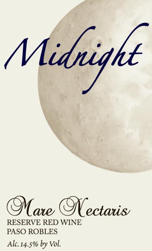 Midnight Cellars Winery Mare Nectaris Reserve 2008 Front Label