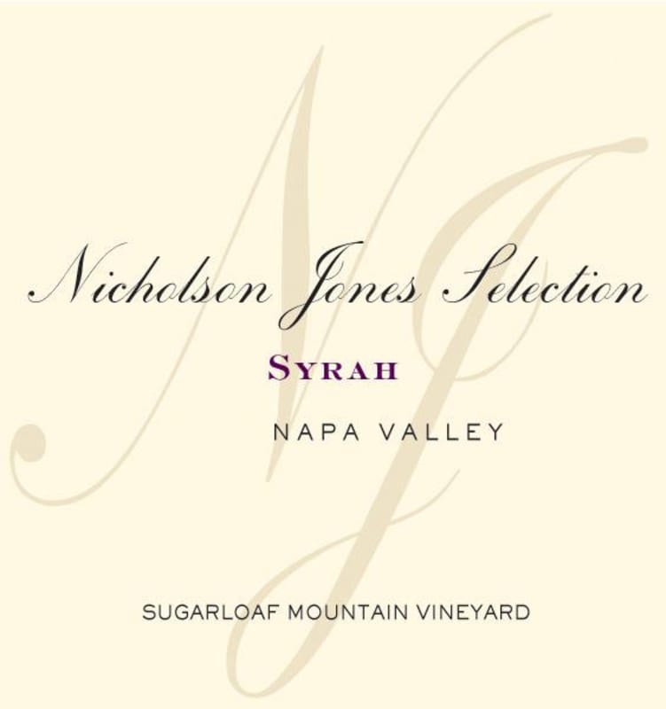 Nicholson Jones Selections Syrah 2010 Front Label
