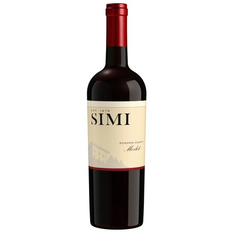 Simi Merlot 2017 Front Bottle Shot