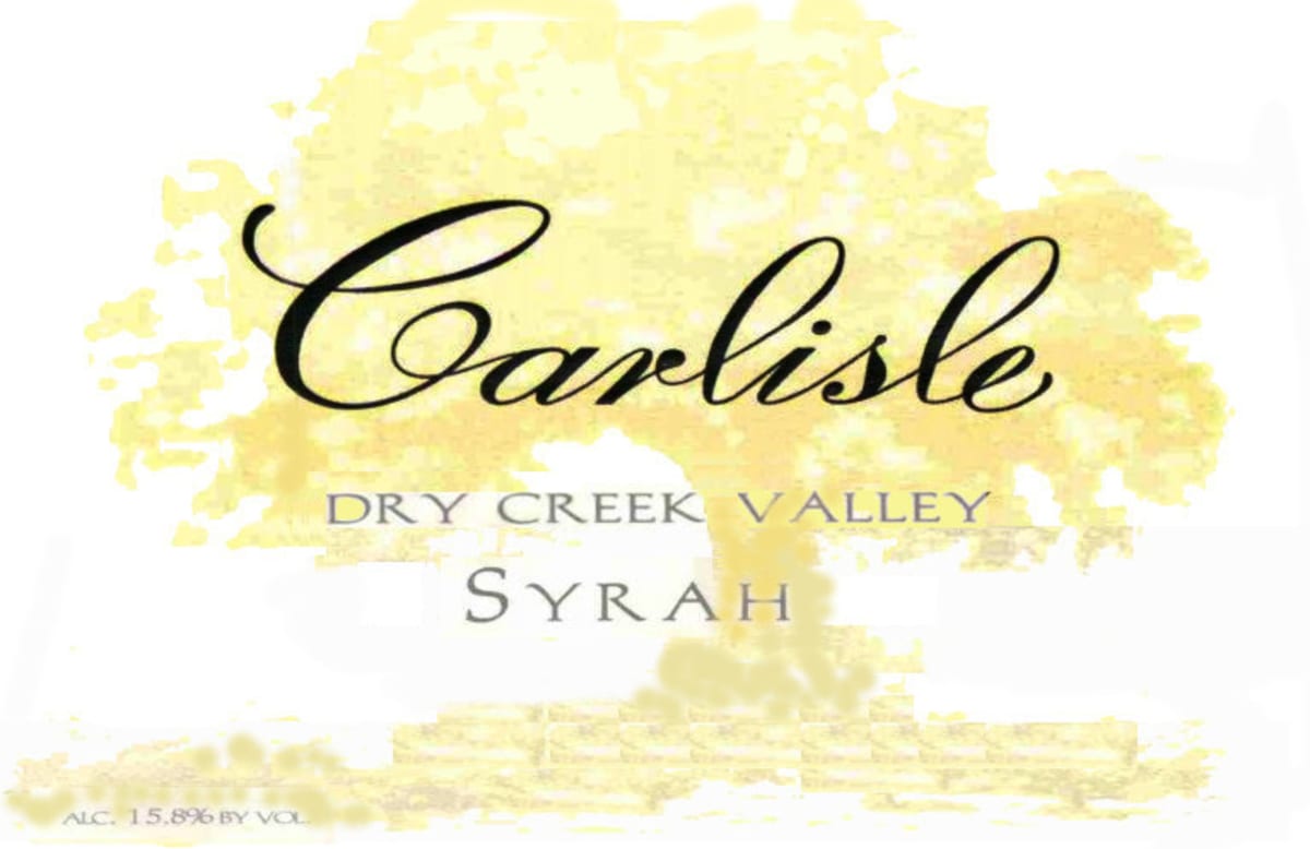 Carlisle Dry Creek Valley Syrah 2006 Front Label