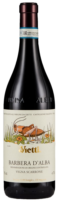 Vietti Barbera d'Alba Scarrone 2023 Front Bottle Shot