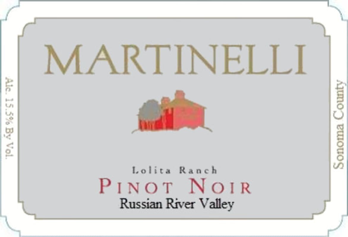 Martinelli Lolita Ranch Pinot Noir 2014 Front Label