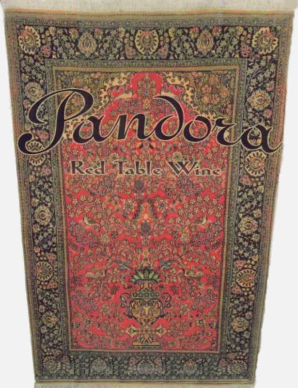 Alban Pandora 2003 Front Label