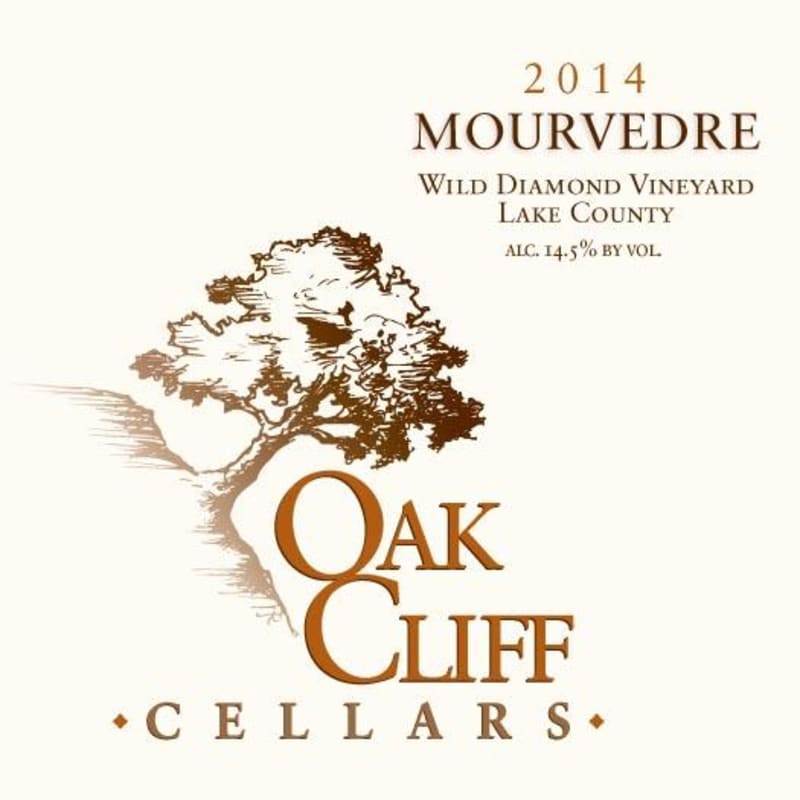 Oak Cliff Cellars Wild Diamond Vineyard Mourvedre 2014 Front Label