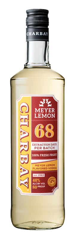 Charbay Meyer Lemon Vodka Front Bottle Shot