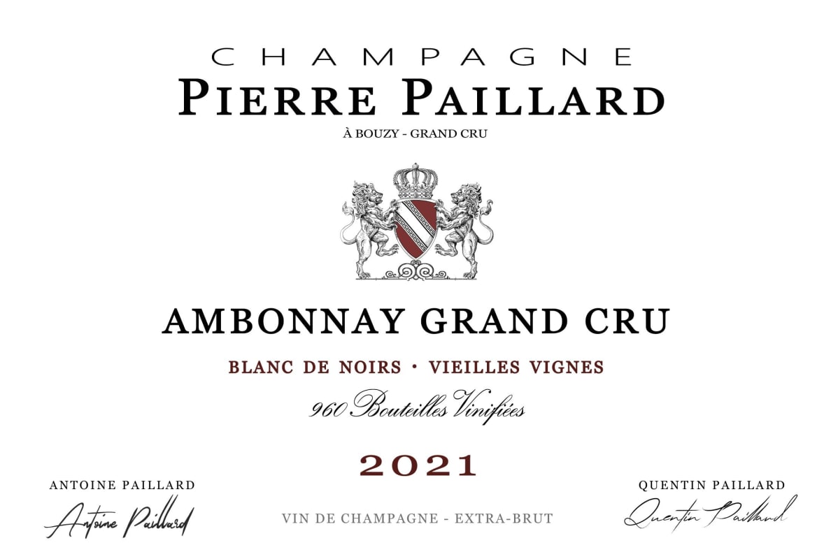 Pierre Paillard Ambonnay Grand Cru Blanc de Noirs Extra Brut 2021 Front Label