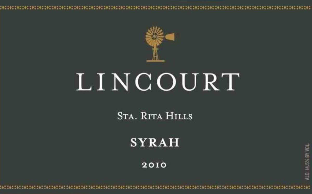 Lincourt Syrah 2010 Front Label