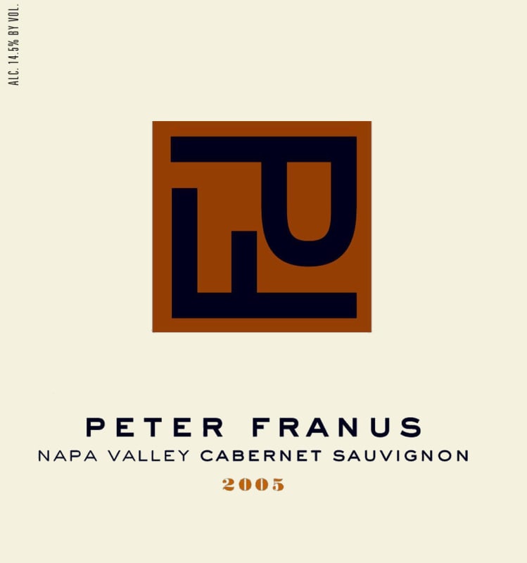 Franus Napa Valley Cabernet Sauvignon 2005 Front Label