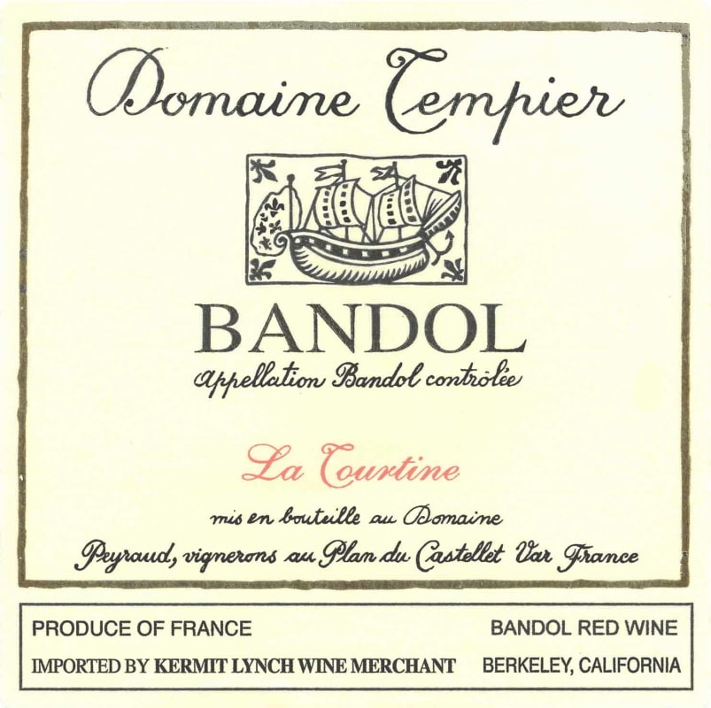 Domaine Tempier Bandol La Tourtine Rouge (1.5 Liter Magnum) 2019 Front Label
