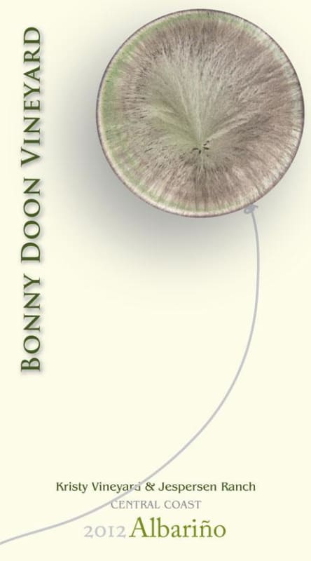 Bonny Doon Albarino 2012 Front Label