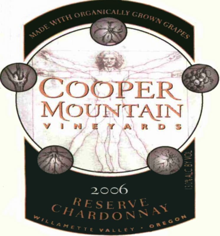 Cooper Mountain Reserve Chardonnay 2006 Front Label