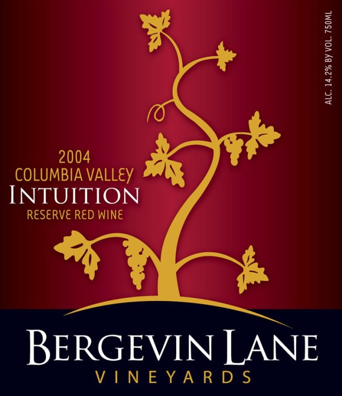Bergevin Lane Intuition Reserve Red 2004 Front Label