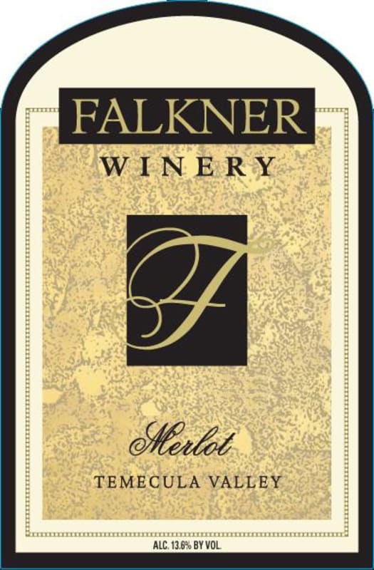 Falkner Winery Merlot 2008 Front Label
